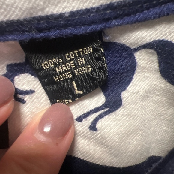 STRUCTURE - Vintage 1990s Blue Western￼ Polo Dad Shirt Mens Size Large - Picture 4 of 14